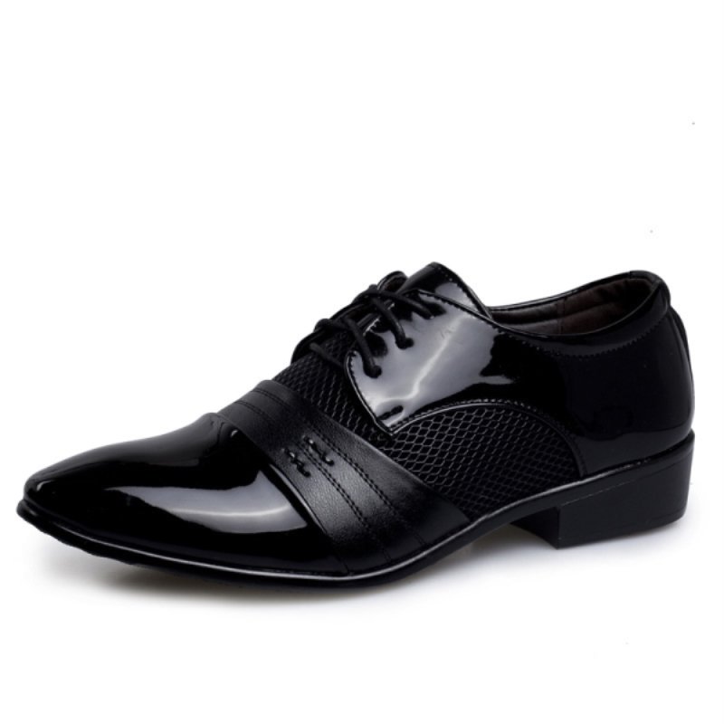 Man Leather Shoes Rubber Sole EXTRA Size 48 Man Office Business Dress Leather Flats Man Split Leather Wedding Shoes 38 48