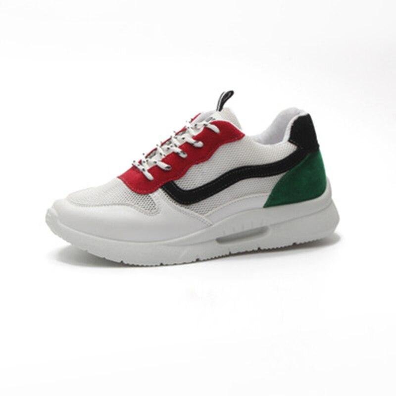 Fast Delivery Women Casual Shoes Fashion Breathable Walking Mesh Lace Up Flat Shoes Sneakers Women Tenis Feminino NO.183