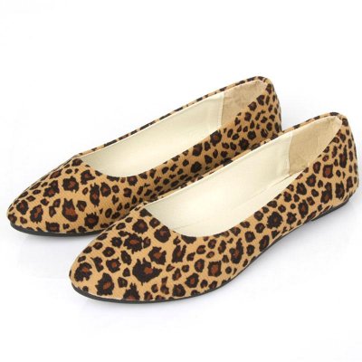 Women Shoes Autumn Women Flats Ballet Flats Leopard Print Shoes Women Casual Shoes Slip On Pointed Toe Women Flats