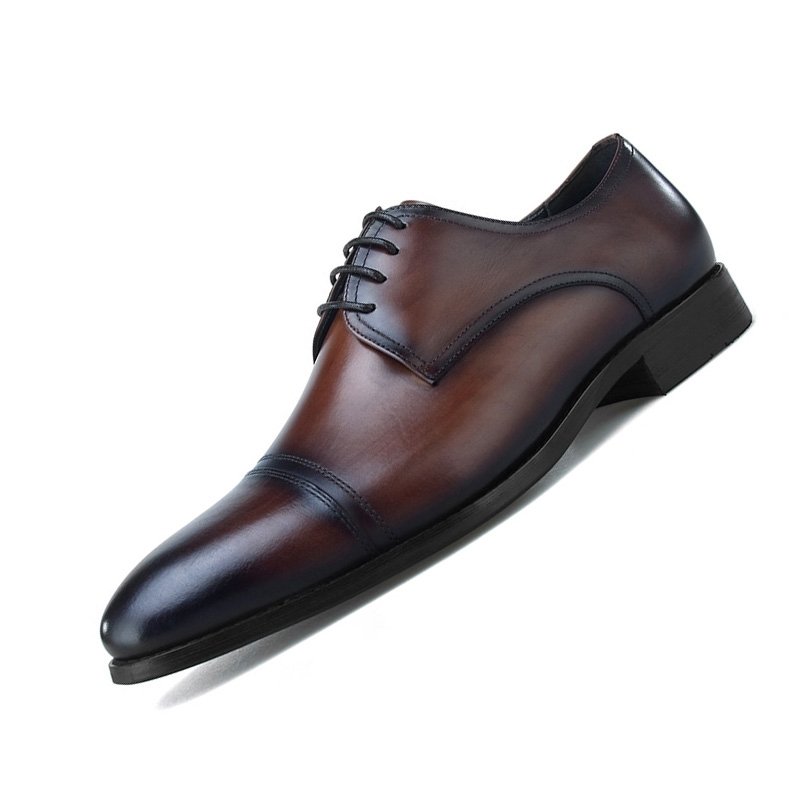 New Men's Business Dress Shoes Excellent Quality Pointed Genuine Leather Breathable Formal Shoes Men Wedding Party Shoes