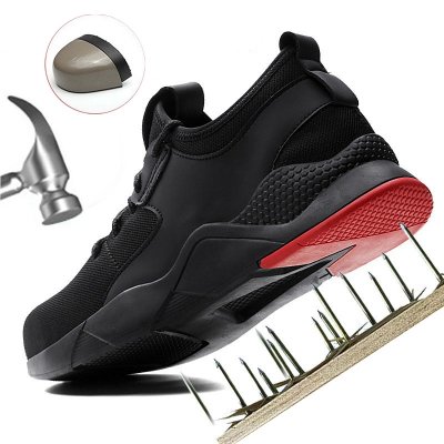 Shoes Men Shoes Men Steel toed Sneaker Work Safety Shoes Labor Insurance Shoes Anti smash and Anti stab